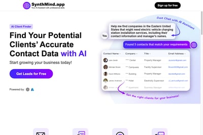Leads AI 3 - SynthMind AI preview